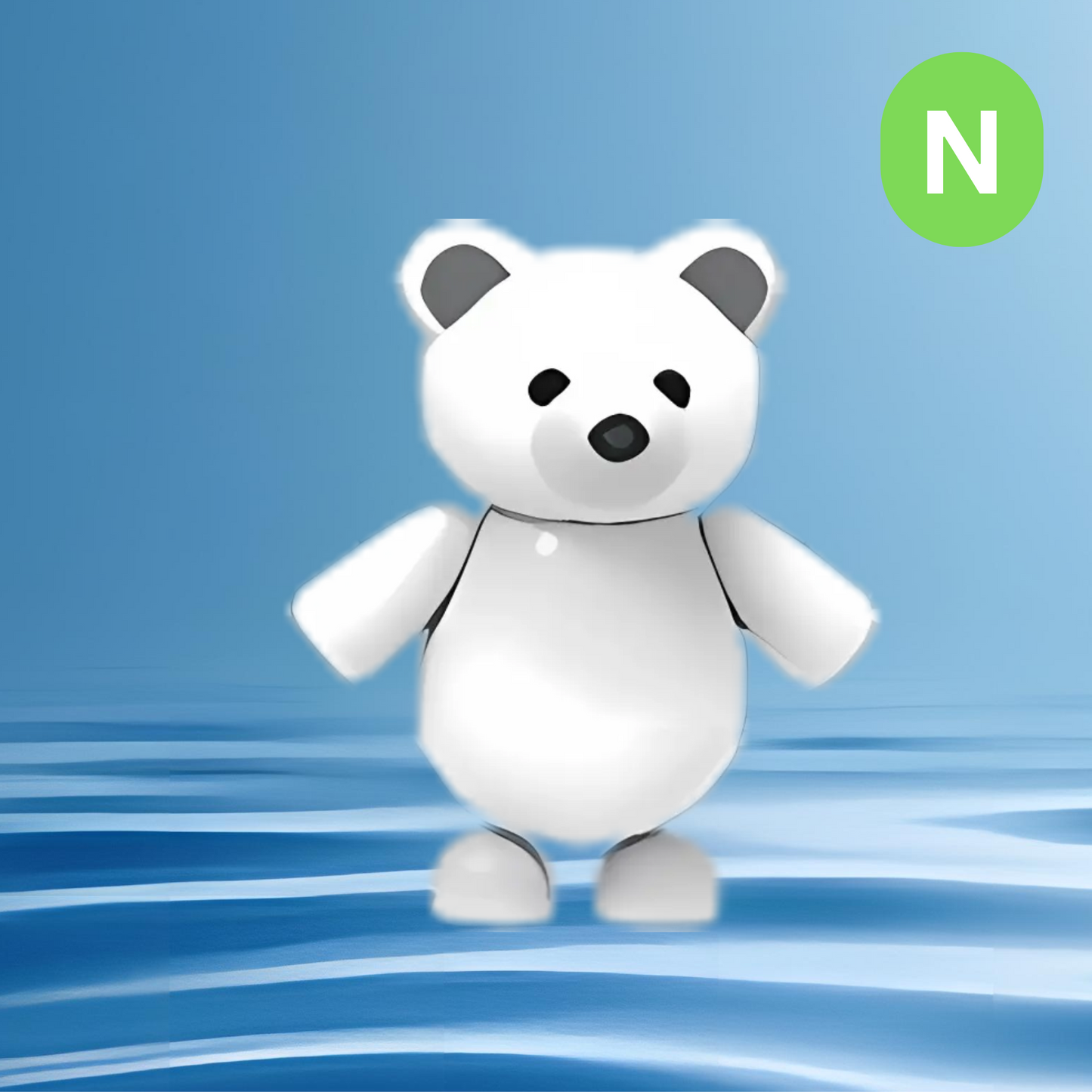 Neon Polar Bear