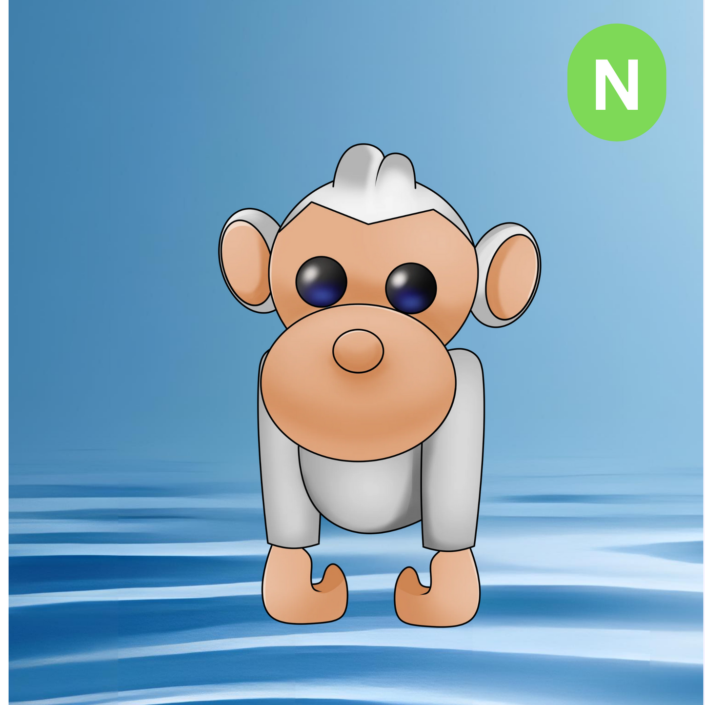 Neon Albino Monkey